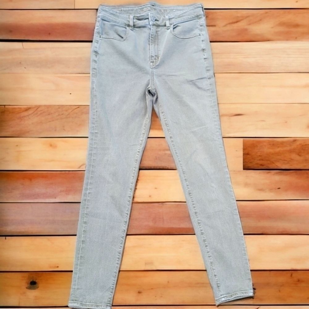 American Eagle Light Army Green Jeans 12